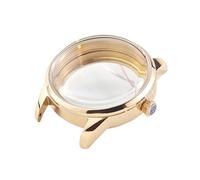 ROUREOX Caja Reloj Vestir Vintage 33mm 39.5mm Cristal Cúpula Alta Fondo Exposición Movimiento Automático NH35 4R35 Piezas para Seiko Presage “Cocktail Time”-2 33MM