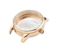 ROUREOX Caja Reloj Vestir Vintage 33mm 39.5mm Cristal Cúpula Alta Fondo Exposición Movimiento Automático NH35 4R35 Piezas para Seiko Presage “Cocktail Time”-7 33MM