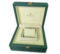 ROUREOX Caja Resistente de Madera - Cofre Expositor para Relojes con Almohadillas de Piel Sintética, Organizador Macizo para Rolex Yacht-Master