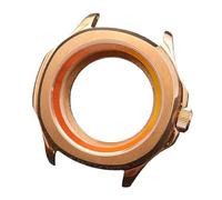 ROUREOX Carcasa Reloj Acero Inoxidable 39.5mm Bisel Fijo Cristal Zafiro Anillo Capítulos NH35 NH70 Mecanismo DIY Kit Reparación para Pilot Mod/Smooth Bezel Diver-17 39.5MM