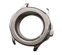 ROUREOX Carcasa Reloj Acero Inoxidable 39.5mm Bisel Fijo Cristal Zafiro Anillo Capítulos NH35 NH70 Mecanismo DIY Kit Reparación para Pilot Mod/Smooth Bezel Diver-9 39.5MM