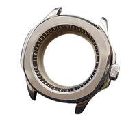 ROUREOX Carcasa Reloj Acero Inoxidable 39.5mm Bisel Fijo Cristal Zafiro Anillo Capítulos NH35 NH70 Mecanismo DIY Kit Reparación para Pilot Mod/Smooth Bezel Diver-6 39.5MM