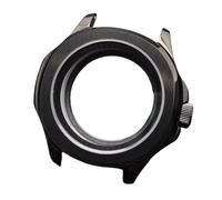 ROUREOX Carcasa Reloj Acero Inoxidable 39.5mm Bisel Fijo Cristal Zafiro Anillo Capítulos NH35 NH70 Mecanismo DIY Kit Reparación para Pilot Mod/Smooth Bezel Diver-10 39.5MM