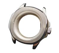 ROUREOX Carcasa Reloj Acero Inoxidable 39.5mm Bisel Fijo Cristal Zafiro Anillo Capítulos NH35 NH70 Mecanismo DIY Kit Reparación para Pilot Mod/Smooth Bezel Diver-4 39.5MM