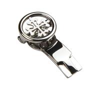 ROUREOX Cierre Mariposa Cruz Hebilla Desplegable Acero Inoxidable Recambios Correa Reloj Retro para Patek Philippe-Plateado 20mm