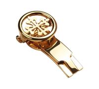 ROUREOX Cierre Mariposa Cruz Hebilla Desplegable Acero Inoxidable Recambios Correa Reloj Retro para Patek Philippe-Dorado 20mm