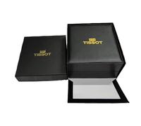 ROUREOX Cofre Coleccionista Reloj Único Panel Frontal Abatible Exterior Negro Cojín Suave Escaparate para Tissot PRX