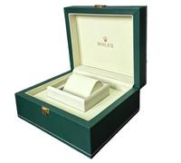 ROUREOX Cofre de Madera Maciza - Soporte Expositor de Relojes con Forro de PU, Solución Almacenamiento Clásica para Rolex Oyster Perpetual