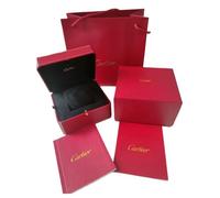 ROUREOX Cofre Reloj Estilo Vintage Caja Octogonal Roja Detalle Borde Oro Interior Negro Estuche Presentación para Cartier Panthère