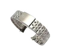 ROUREOX Correa Reloj Acero Inoxidable Macizo 13mm 17mm 19mm 20mm Extremos Curvos, Brazalete Banda Metal para Tudor Prince and Princess Classic Collection-Plateado 13mm