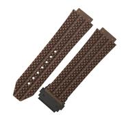 ROUREOX Correa Reloj Silicona 17x24mm Especial, Banda Caucho Suave Deportiva, Pulsera Goma Repuesto Cierre Desplegable para Hublot Big Bang Collection-C5