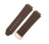 ROUREOX Correa Reloj Silicona 17x24mm Especial, Banda Caucho Suave Deportiva, Pulsera Goma Repuesto Cierre Desplegable para Hublot Big Bang Collection-C4