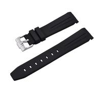 ROUREOX Correa Reloj Silicona 20Mm Goma Suave, Pulsera Repuesto Deportiva Impermeable Hombre Mujer para Omega x Swatch Bioceramic MoonSwatch-Negro 20MM