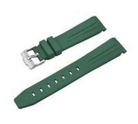 ROUREOX Correa Reloj Silicona 20Mm Goma Suave, Pulsera Repuesto Deportiva Impermeable Hombre Mujer para Omega x Swatch Bioceramic MoonSwatch-Verde 20MM