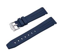 ROUREOX Correa Reloj Silicona 20Mm Goma Suave, Pulsera Repuesto Deportiva Impermeable Hombre Mujer para Omega x Swatch Bioceramic MoonSwatch-Azul Oscuro 20MM