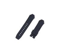ROUREOX Correa Silicona Impermeable Ajustable Suave, Cierre Rápido Ecológico para Tissot T - race-Negro 24x18mm