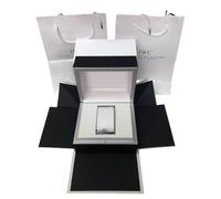 ROUREOX Estuche Almacenamiento Reloj Carcasa Dura Construcción Sólida Acabado Negro Mate Cojín Suave para IWC Da Vinci