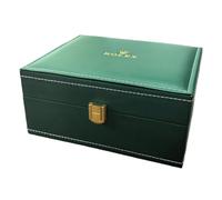 ROUREOX Estuche Soporte Madera Maciza - Caja para Relojes Piel PU Portátil Plegable Resistente para Rolex Air-King