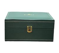 ROUREOX Expositor de Madera Maciza - Cofre para Relojes Clásico con Almohadillas Suaves, Organizador Elegante para Rolex Air-King