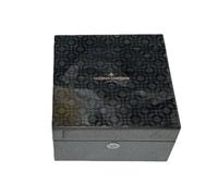 ROUREOX Gran Caja Reloj Universal Cofre Almacenamiento Madera Cuadrado Acabado Alto Brillo Interior Negro para Vacheron Constantin Malte