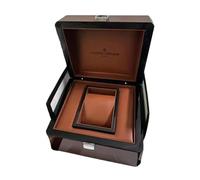 ROUREOX Gran Caja Reloj Universal Cofre Almacenamiento Madera Maciza Acabado Alto Brillo Soporte Cojín Crema para Vacheron Constantin Patrimony