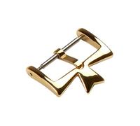 ROUREOX Hebilla de Reloj de Acero Inoxidable - Cierre de Ardillón Estilo Cruz de Malta para Vacheron Constantin-Oro 14mm