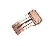 ROUREOX Hebilla de Repuesto para Reloj Doble Pulsador Cierre de Mariposa Accesorios de Reparación para Hublot Big Bang Series-Oro Rosa 20mm