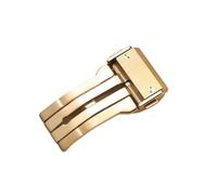 ROUREOX Hebilla de Repuesto para Reloj Doble Pulsador Cierre de Mariposa Accesorios de Reparación para Hublot Big Bang Series-Oro 22mm