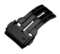 ROUREOX Hebilla Plegable Acero Cepillado Cierre Correa Antifricción Antirust para HUBLOT Big Bang Fusion Series-Negro 18mm