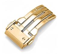 ROUREOX Hebilla Plegable Acero Cepillado Cierre Correa Antifricción Antirust para HUBLOT Big Bang Fusion Series-Oro 22mm