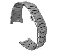 ROUREOX Herren Metal Correa de Reloj Reemplazo, Acero Inoxidable Extremo Cóncavo, Cadena de Reloj Reemplazo para RARONE Gemini Series 8840129/8840119-Titanio 25 * 15MM