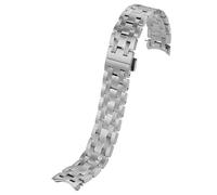 ROUREOX Hombres Metálica Correa Reemplazo, Extremo Curvo, Acero Inoxidable Pulsera Despliegue para Tissot 1853 Seastar 1000 Collection T065.430.A-Plata 19MM