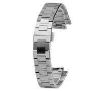 ROUREOX Hombres Metallica Correa, Interfaz Especializada, Pulsera Reemplazo 316L Acero Inoxidable para Maurice Lacroix AIKON AI6058-Plata 6058
