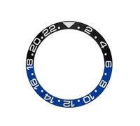 ROUREOX Inserto Bisel Cerámico Luminoso 38mm, Anillo de Recambio 24 Horas Piezas Mod Reloj para Rolex GMT-Master-B