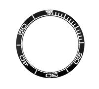 ROUREOX Inserto de Bisel de Cerámica 40,5mm Repuesto - Aro de Reloj Genérico para Accesorios de Modding DIY y Piezas - A6