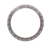 ROUREOX Inserto de Bisel de Cerámica Inclinado 38mm x 30,7mm - Aro de Reloj con Ciudades Hora Mundial Pieza de Repuesto - A8