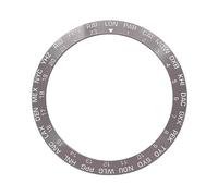 ROUREOX Inserto de Bisel de Cerámica Inclinado 38mm x 30,7mm - Aro de Reloj con Ciudades Hora Mundial Pieza de Repuesto - A7