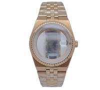 ROUREOX Kit Caja Reloj 39.5mm Brazalete Integrado, Movimiento NH35 NH36 Zafiro Piezas Mod para Rolex Datejust/Royal Oak/Tissot PRX - 5