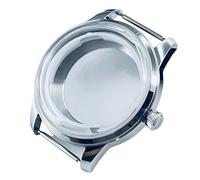 ROUREOX Kit Caja Reloj Vintage 36mm 40mm Zafiro Abombado Fondo Visto NH35 NH36 NH38 Plata for Seiko Presage Cocktail Time-A 40MM