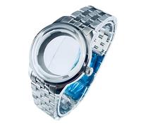 ROUREOX Kit Caja Reloj Vintage 36mm 40mm Zafiro Abombado Fondo Visto NH35 NH36 NH38 Plata for Seiko Presage Cocktail Time-B 40MM