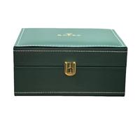 ROUREOX Organizador de Almacenamiento - Caja de Relojes Madera Clásica con Forro Liso, Soporte Expositor Hombre para Rolex Air-King