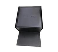 ROUREOX Set Caja Reloj Único Texturizada Negra Organizador Almacenamiento Estuche Display Bolsa Regalo Manual Paquete para Bvlgari