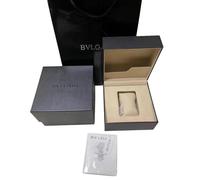 ROUREOX Set Estuche Reloj Negro Cuadrado Organizador Almacenamiento Único Interior Acolchado Bolsa Manual Set Regalo para Bvlgari Octo