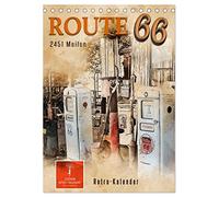 Route 66 - 2451 Meilen (Tischkalender 2026 DIN A5 hoch), CALVENDO Monatskalender: Route 66, endlos lange Straße von Chicago (Illinois) nach Santa Monica (Kalifornien).
