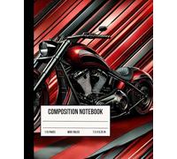 Route 66 Composition Notebook: Vintage Chopper, Motorcycle Rider Journal | 110 Wide-Ruled Pages, 7.5 x 9.25 Inches, Durable Matte Cover | For School, College, Office, Work