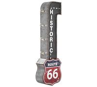 Route 66 - Letrero LED de doble cara de inspiración vintage para decoración de pared para el hogar, sala de juegos, bar, cueva de hombre, garaje o dormitorio (30 x 9 x 4 pulgadas)