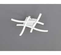 Reality Leuchten Lámpara LED de techo Route R62474131, metal mate, incluye 4 bombillas LED de 5 W