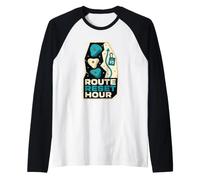 Route Reset Hour Boulder Rocódromo Camiseta Manga Raglan