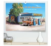Route US 66 Momente Gemälde von Georg Huber (hochwertiger Premium Wandkalender 2026 DIN A2 quer), Kunstdruck in Hochglanz: Amerika Impressionen