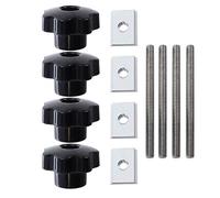 Router - 1 juego de tornillos deslizantes en T para mesa de metal, accesorios especiales, herramienta de carpintería, mesa de fijación de tornillo